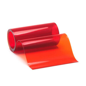 Pas PCV standard czerwony transparentny